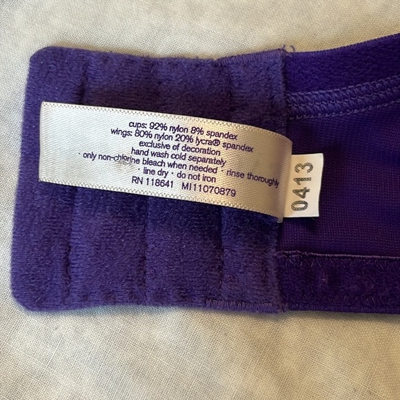 Cacique Lace Trim Lightly Lined Bra - Picture 11 of 11